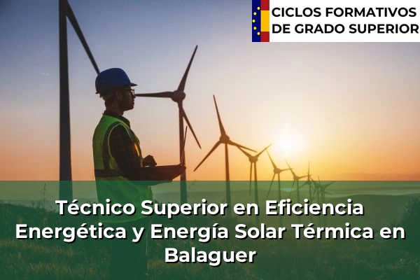Técnico Superior en Eficiencia Energética y Energía Solar Térmica en Balaguer