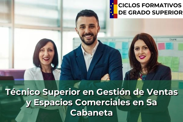 Técnico Superior en Gestión de Ventas y Espacios Comerciales en Islas Baleares 41 Técnico Superior en Gestión de Ventas y Espacios Comerciales en Sa Cabaneta